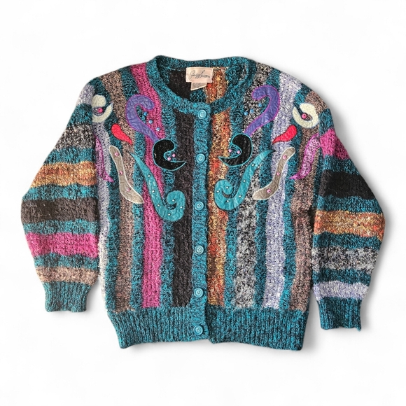 Jacqueline Smith Sweaters - Vintage 80's Cardigan